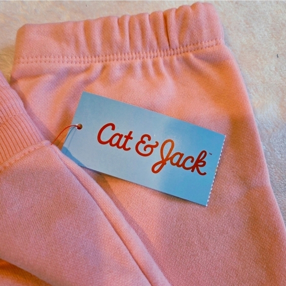 🌴3/$15🌴 Jogger Reinforced Knee Jogger Pants Large Girls 10-12 Pink New - Picture 4 of 6